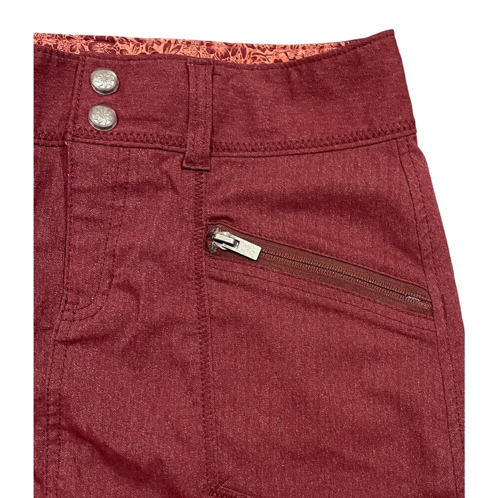Womens Athleta Passage Skirt Sz 2 Port Wine Athleisure Active Vacation Travel - Picture 5 of 11